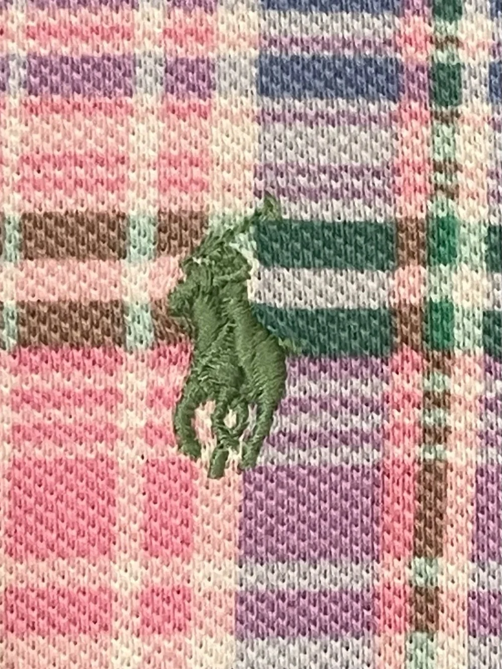 Polo Ralph Lauren Girls Plaid Polo Dress in Blue & Pink Size M (8-10)